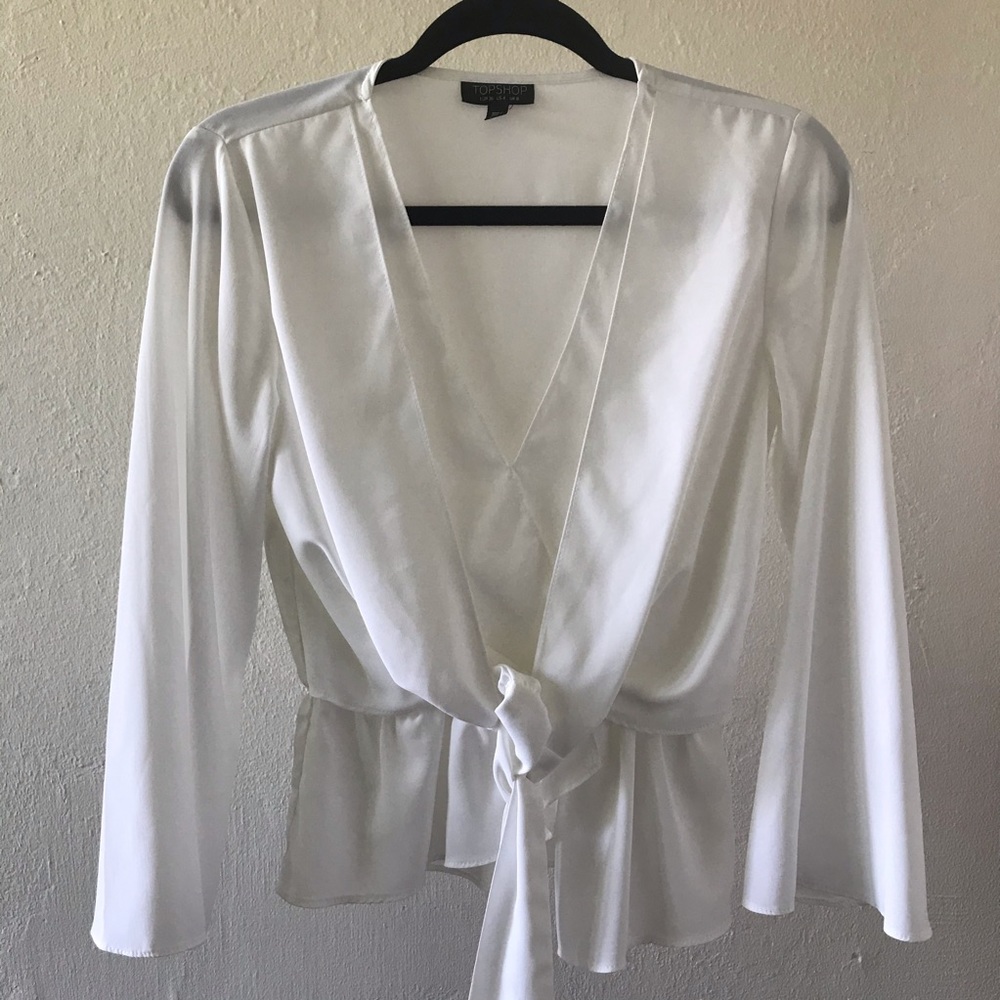 Topshop Knot Blouse - Picture 2 of 5